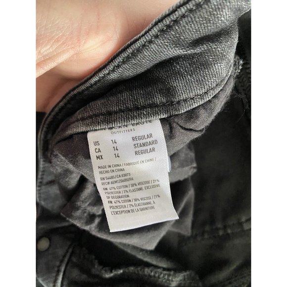 American Eagle Women’s Size 14 Regular Black Jeggings, New Without‎ Tags - Picture 3 of 4